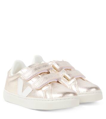 Esplar metallic leather sneakers | Veja Kids