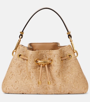 Bon Bon Small raffia bucket bag | Jimmy Choo