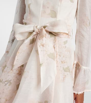 فستان قصير من الكتّان والحرير Balance | Zimmermann