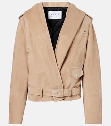 Bikerjacke aus Veloursleder | Alaïa