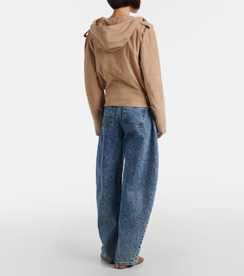 Bikerjacke aus Veloursleder | Alaïa