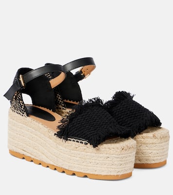 Gaia platform espadrille sandals | Stella McCartney