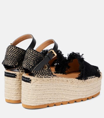Gaia platform espadrille sandals | Stella McCartney
