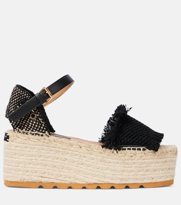 Gaia platform espadrille sandals | Stella McCartney