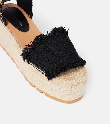 Gaia platform espadrille sandals | Stella McCartney