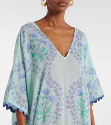 Printed cotton beach cover-up | Juliet Dunn