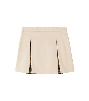 Barocco cotton gabardine skirt | Versace Kids
