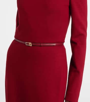 Belted off-shoulder jersey gown | Elie Saab