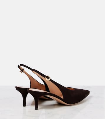 Robbie 55 suede slingback pumps | Gianvito Rossi