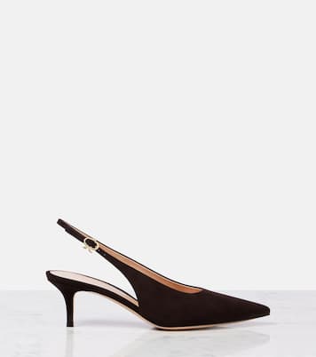Robbie 55 suede slingback pumps | Gianvito Rossi
