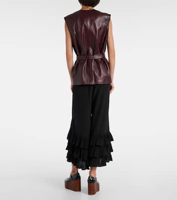 Belted leather vest | Chloé