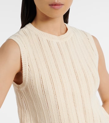 Zabou scalloped pointelle cotton top | Altuzarra
