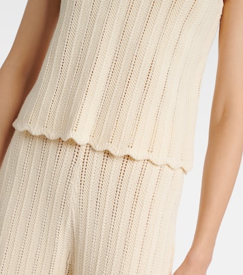 Zabou scalloped pointelle cotton top | Altuzarra