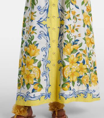 Robe midi imprimée en coton | Farm Rio