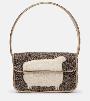 Tommy beaded shoulder bag | Staud