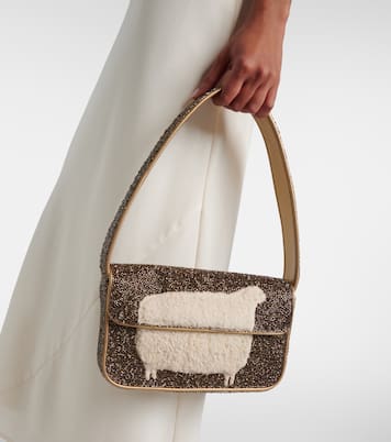 Tommy beaded shoulder bag | Staud