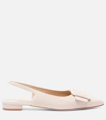 Maylura suede slingback flats | Manolo Blahnik
