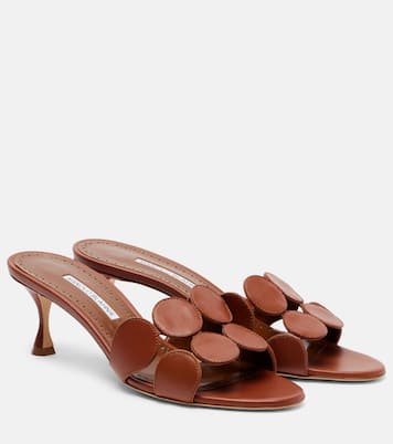 Haribalmu 50 leather mules | Manolo Blahnik