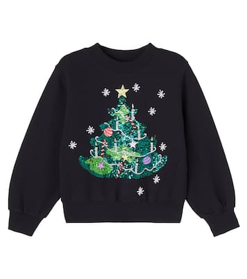 سويت شيرت من القطن الجيرسيه مع تزيين بالترتر  | Molo