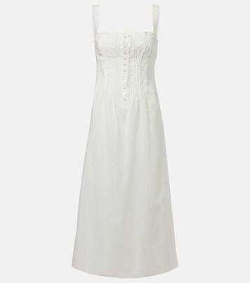 Robe midi Matilde en coton | Staud