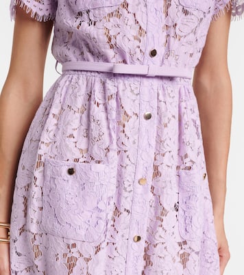 Robe midi en dentelle | Self-Portrait