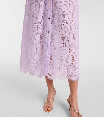 Robe midi en dentelle | Self-Portrait