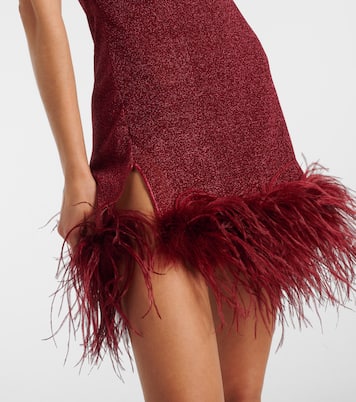 Miniabito Lumière con piume | Oséree