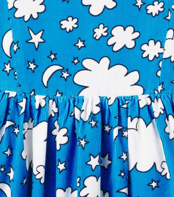 Printed cotton corduroy dress | Stella McCartney Kids