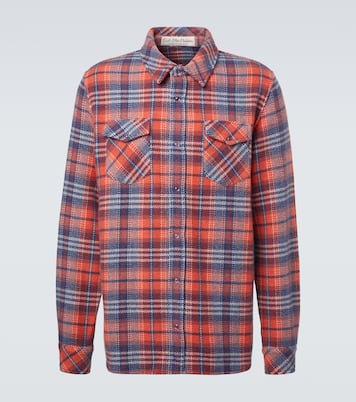 Americana cashmere shirt with amethyst | God's True Cashmere