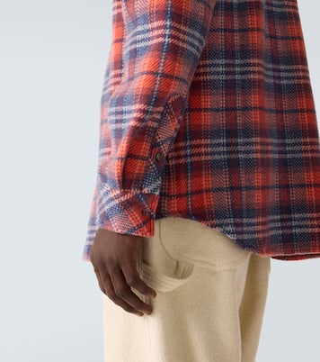 Americana cashmere shirt with amethyst | God's True Cashmere
