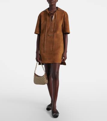 GG Emblem Small canvas shoulder bag | Gucci