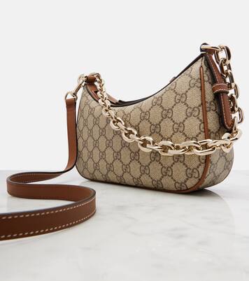 GG Emblem Small canvas shoulder bag | Gucci