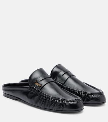 Le Loafer leather mules | Saint Laurent