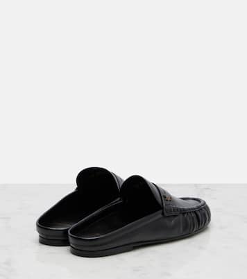 Le Loafer leather mules | Saint Laurent