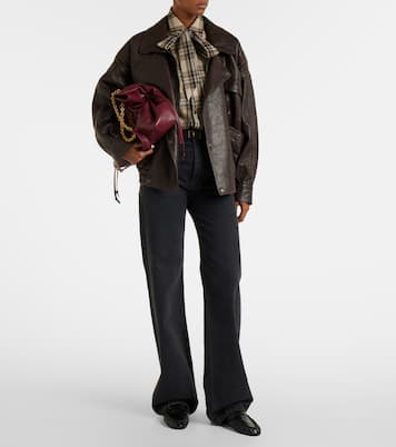 Le Loafer leather mules | Saint Laurent