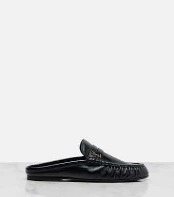 Le Loafer leather mules | Saint Laurent