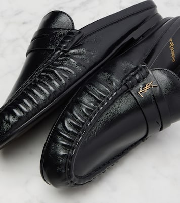 Le Loafer leather mules | Saint Laurent