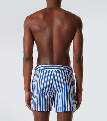Striped poplin swim trunks | Tom Ford