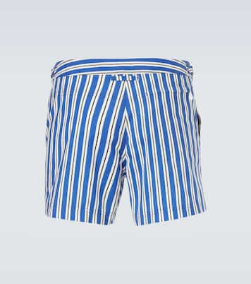 Striped poplin swim trunks | Tom Ford