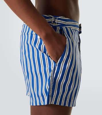 Striped poplin swim trunks | Tom Ford
