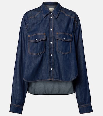 Chemise Grenon asymétrique en jean | Khaite