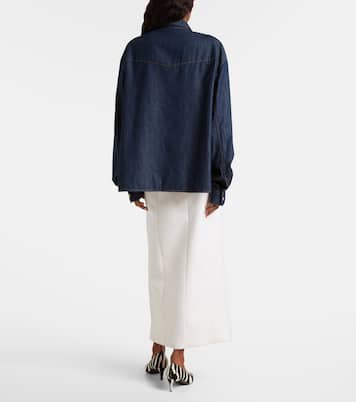 Chemise Grenon asymétrique en jean | Khaite