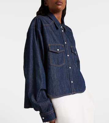 Chemise Grenon asymétrique en jean | Khaite