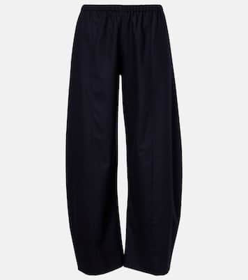 Clover wool and cashmere barrel-leg pants  | Khaite