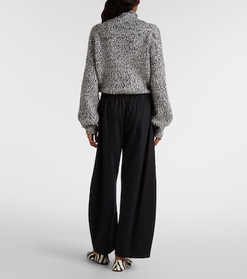 Clover wool and cashmere barrel-leg pants  | Khaite