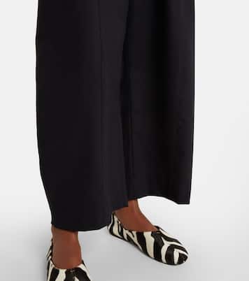 Clover wool and cashmere barrel-leg pants  | Khaite