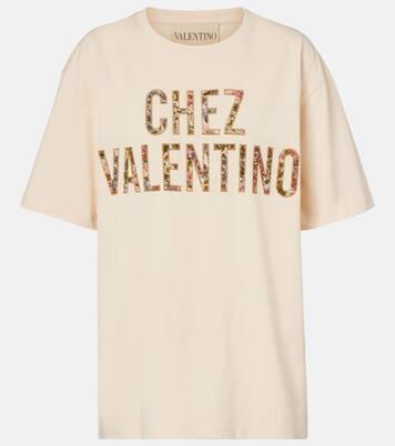 T-Shirt Chez Valentino aus Baumwoll-Jersey | Valentino