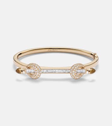 Bracciale Chakra Icon in oro 18kt con diamanti e quarzo | Ananya