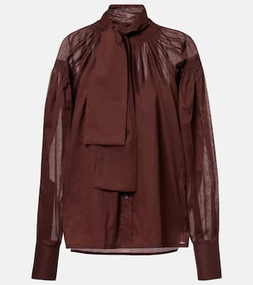 Schluppenbluse aus Baumwolle | Plan C