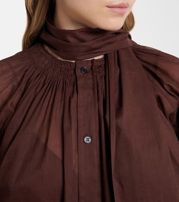 Schluppenbluse aus Baumwolle | Plan C